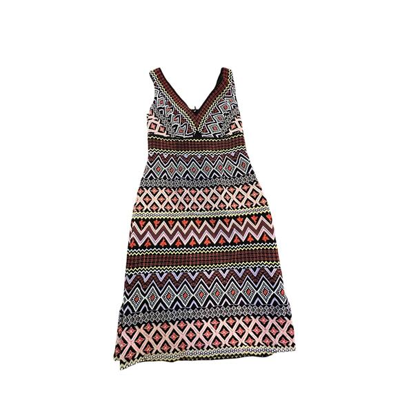 Anthropologie Akemi + Kin Women's Multicolor Embroidered Midi Dress Size 6 - Picture 4 of 11